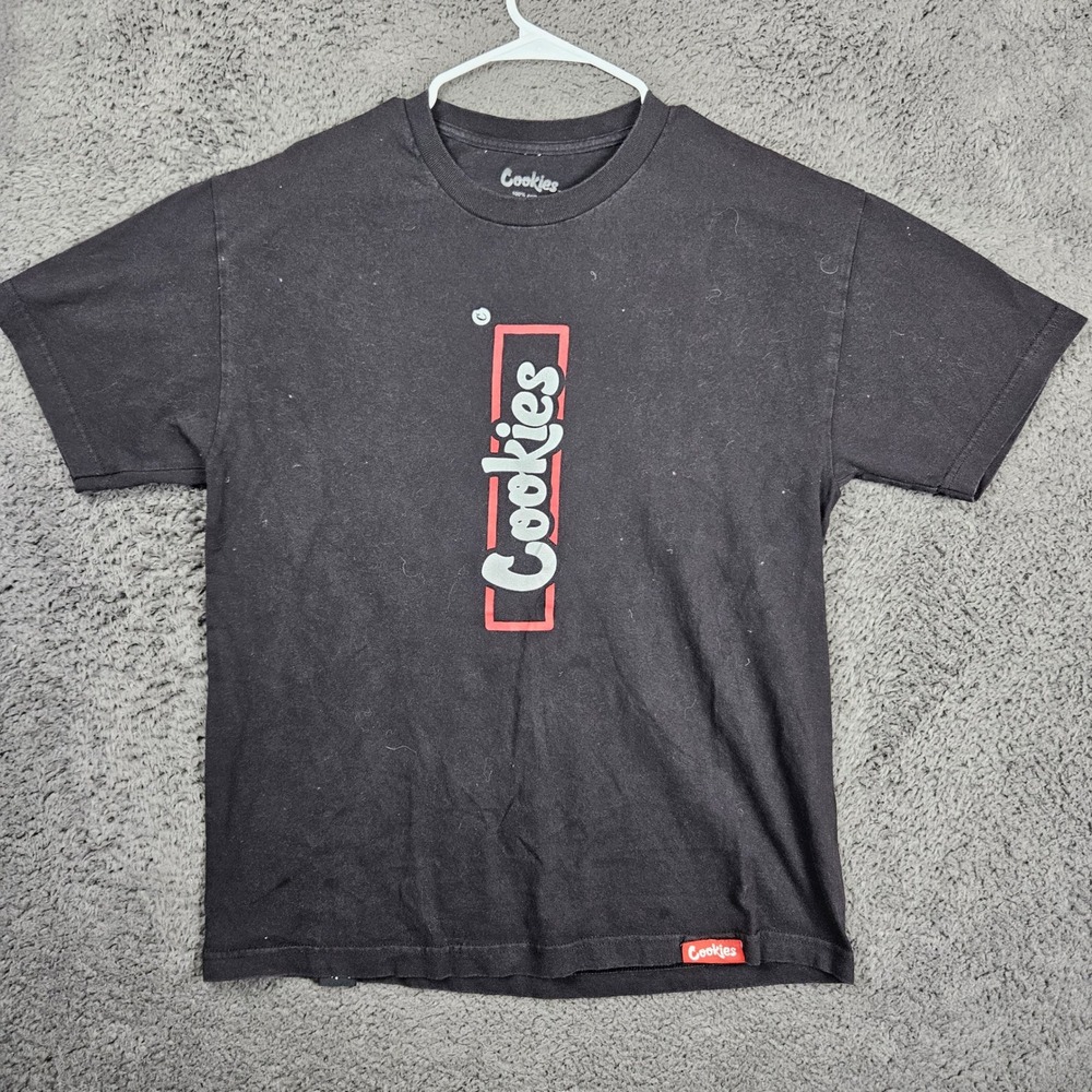Cookies SF Black Graphic Print T Shirt Men's Size L Short Sleeve Casual